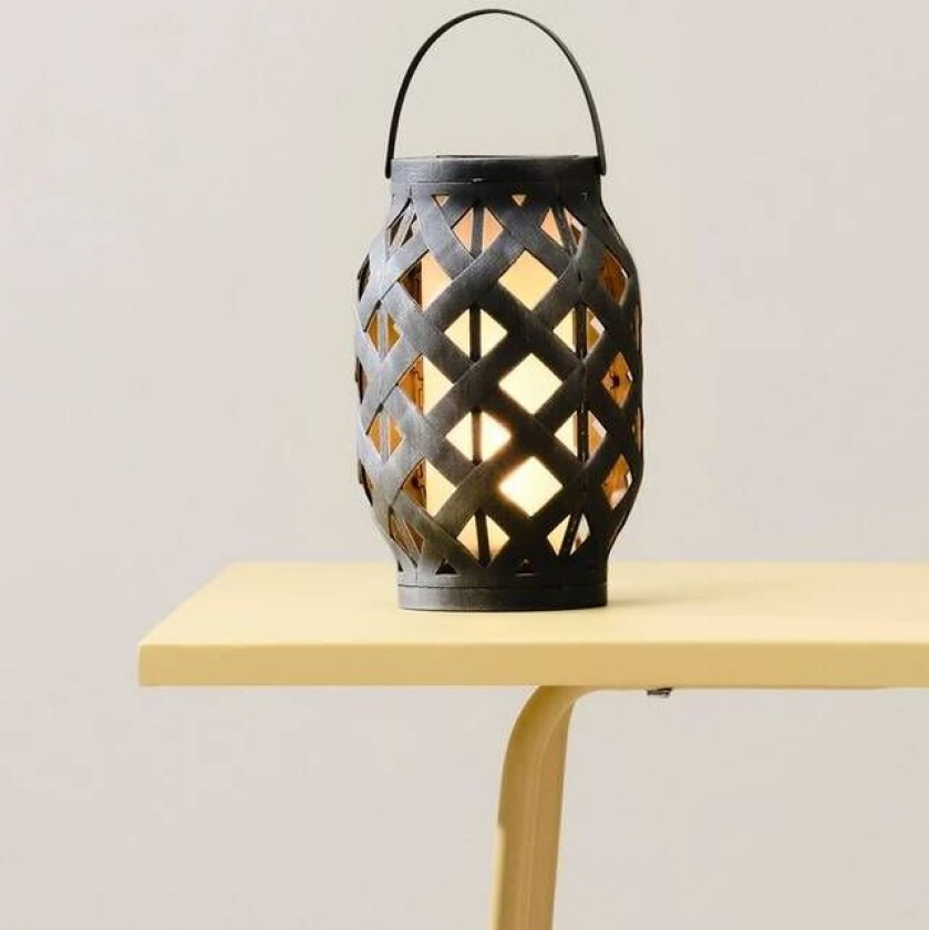 SOLCELLEDEKOR FLAME Grå