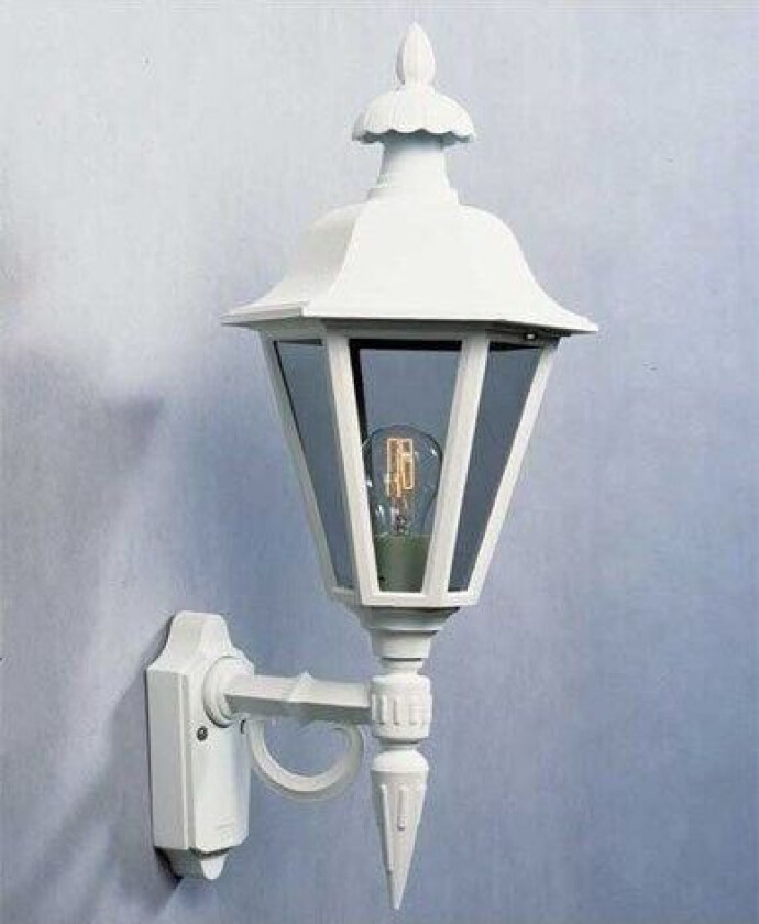 Pallas vegglampe opp E27 hvit 481-250