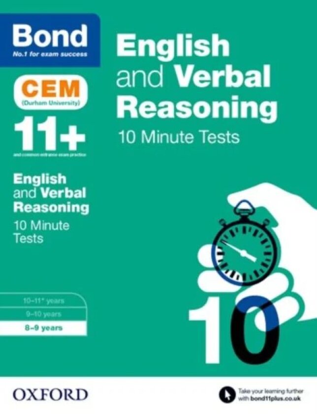Bond 11+: English & Verbal Reasoning: CEM 10 Minute Tests av Michellejoy Hughes, Bond 11+