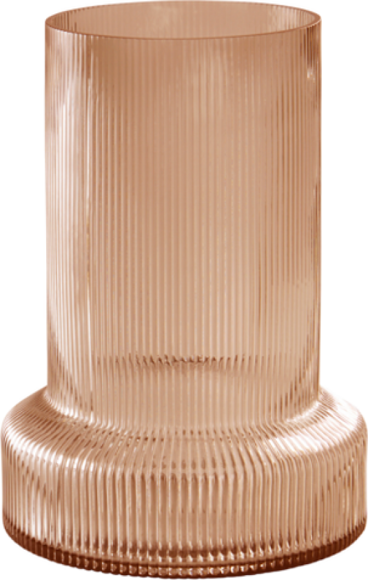 ATTICUS glassvase - høyde 28,5 cm Amber