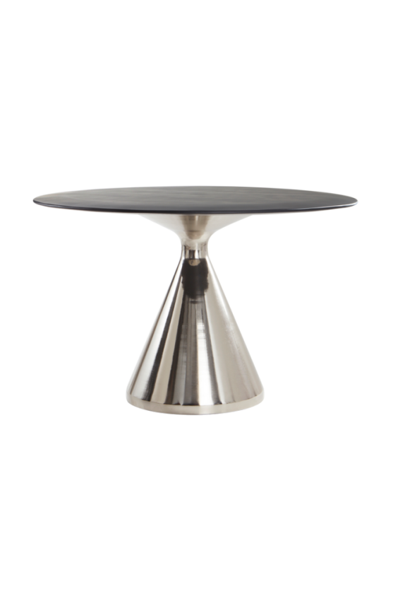 TONDO spisebord Ø 120 cm Svart/krom