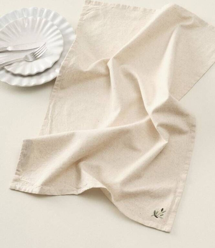 TWIG kjøkkenhåndkle 1-pk Nature/celadon green