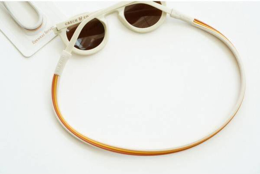 Silikon Strap Til Solbriller, Shell + Golden + Rust