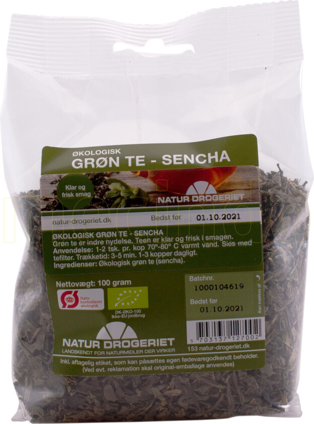 Natur-Drogeriet Grønn Sencha Te Øko - 100 g