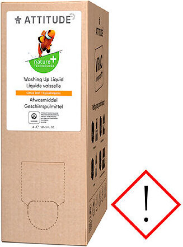 Attitude Oppvaskmiddel Bulk - Sitrus - 4000 ml