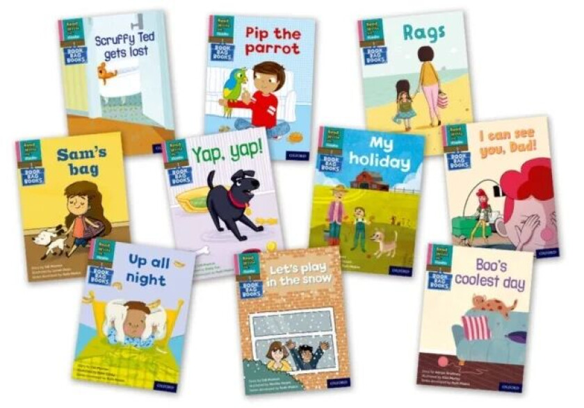 Read Write Inc. Phonics Book Bag Books: Pink Set 3 Book Bag Books (Mixed Pack of 10) av Adrian Bradbury, Alison Hawes, Karra McFarlane, Gill Munton