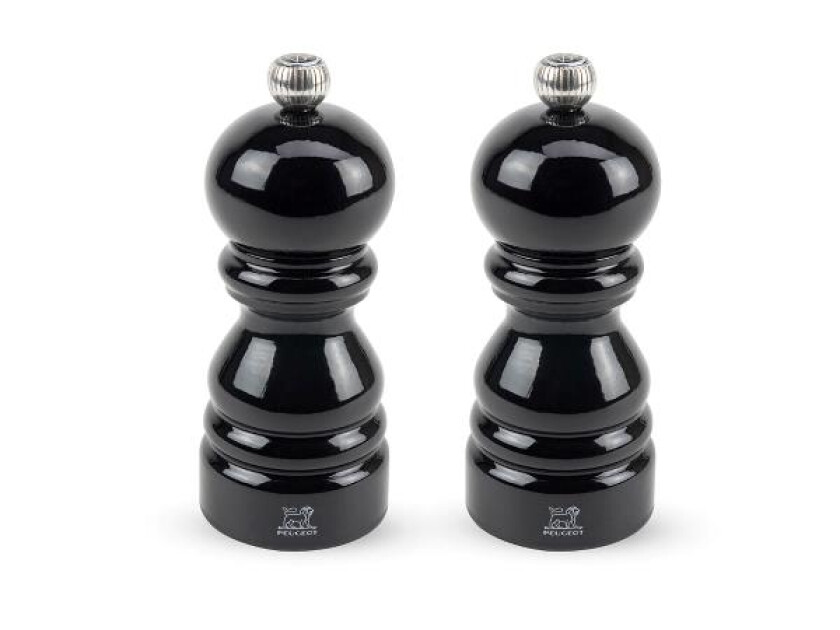 Peugeot Salt- Og Pepperkvern Paris 12 Cm Sett Sort Lakk Bøk