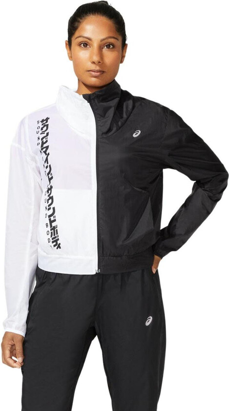 Asics Women's SMSB Run Jacket XS, Performance Black/Brilliant Wh