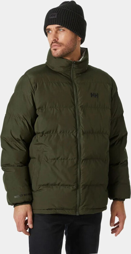 Yu 23 Vendbar Boblejakke Herre Grønn L OransjeL