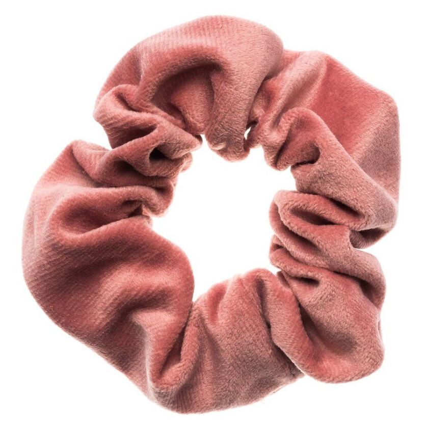 DARK Velvet Scrunchie Blush Rose