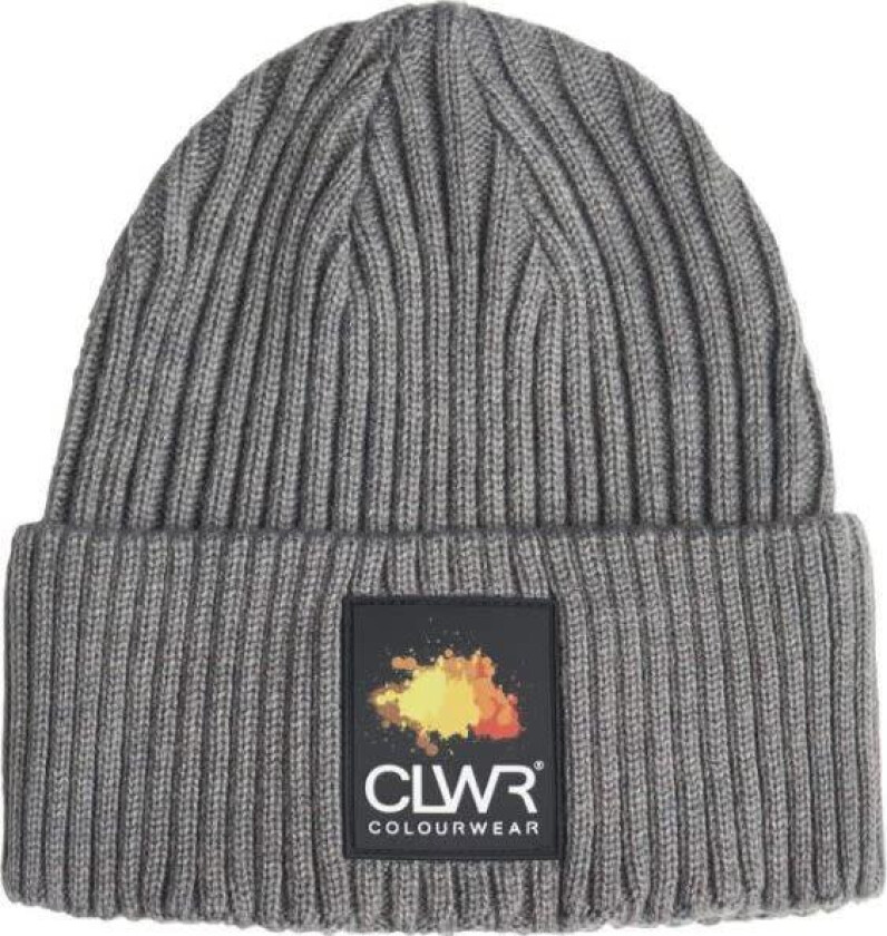 Badge Beanie One Size, Grey Mel