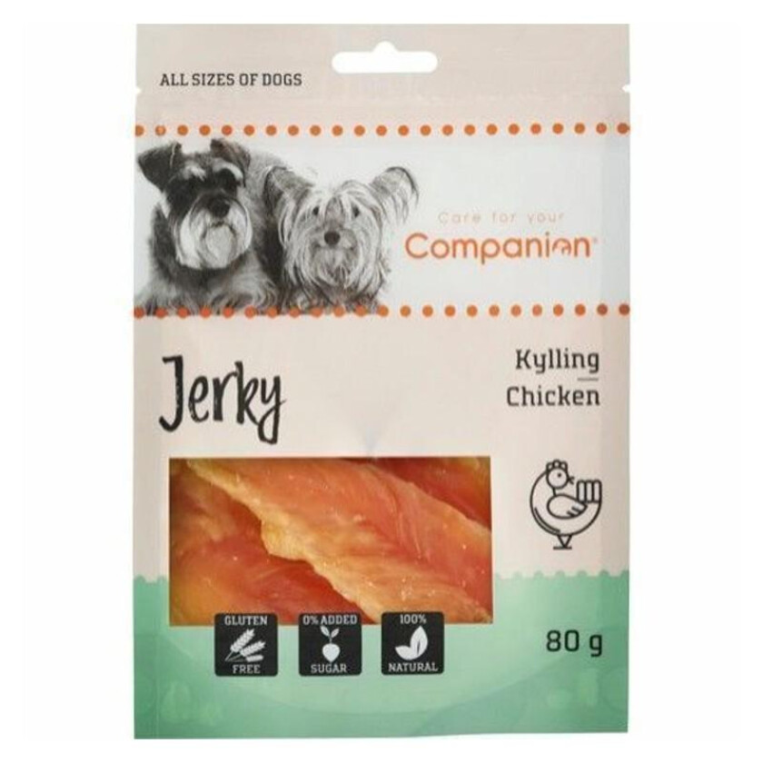 Chicken Jerky Godbiter til hund 80 g