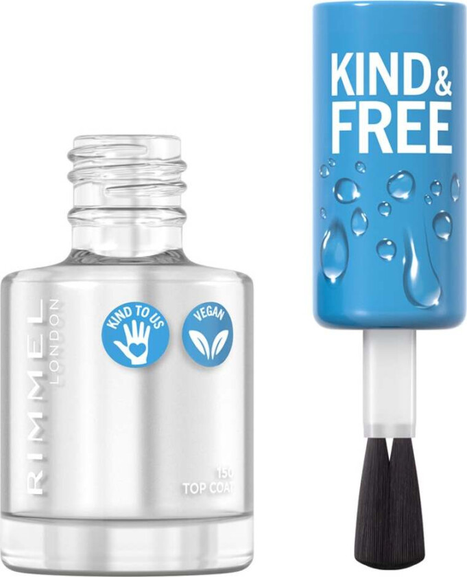 Kind & Free Nail Polish Lacquer 150 Top Coat 8ml