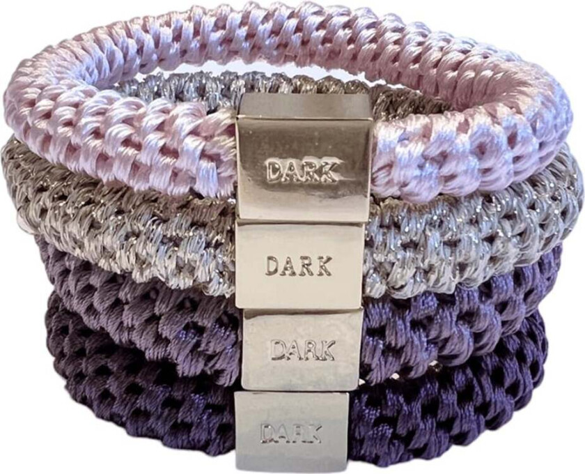 DARK Fat Hair Ties Combo Grapes 4pcs