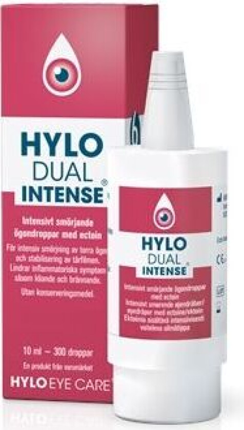 Hylo Dual Intense Smørende Øyedråper 10 Ml