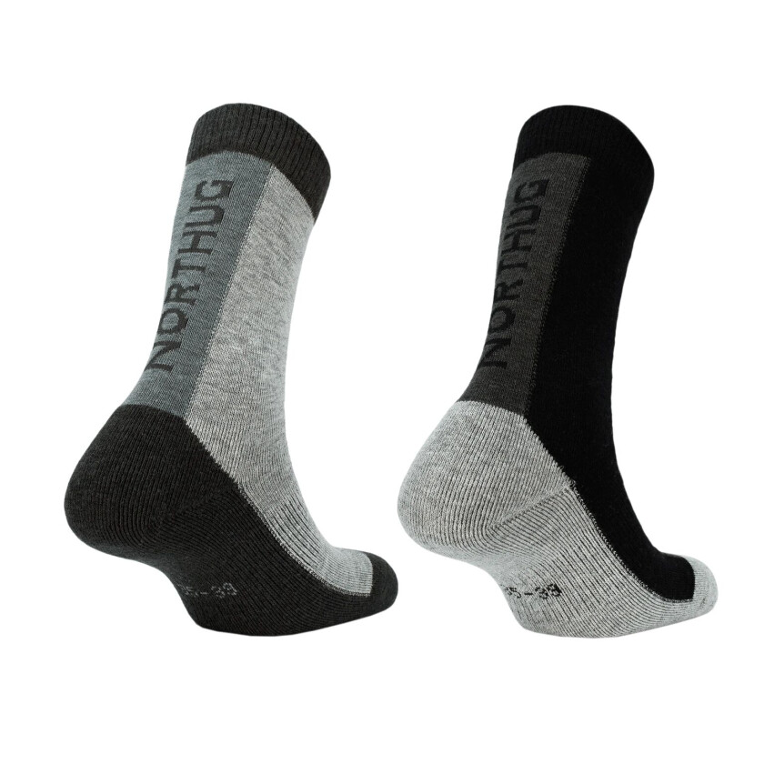 Socks Vinje 2pk Giftbox 23/24, ullsokker, unisex BLACK