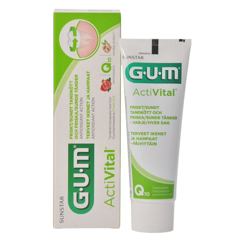 Gum Activital Fluor Tannkrem - 75 ml