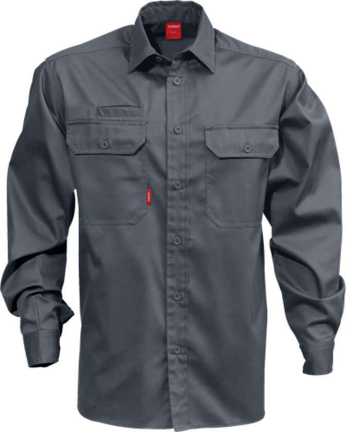 Arbeidsskjorte mørkegrå 3XL