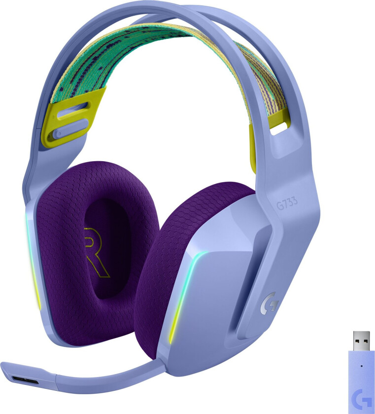 G733 Lightspeed Trådløst Headset - Lilac