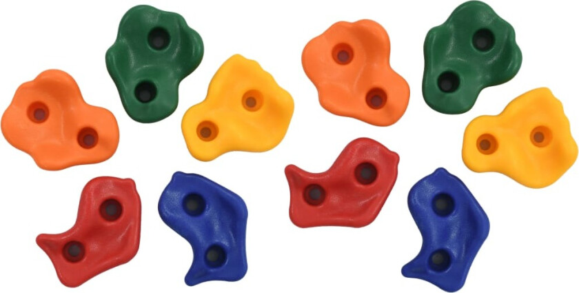 Bilde av Klatresteiner 10 stk flerfarget PE