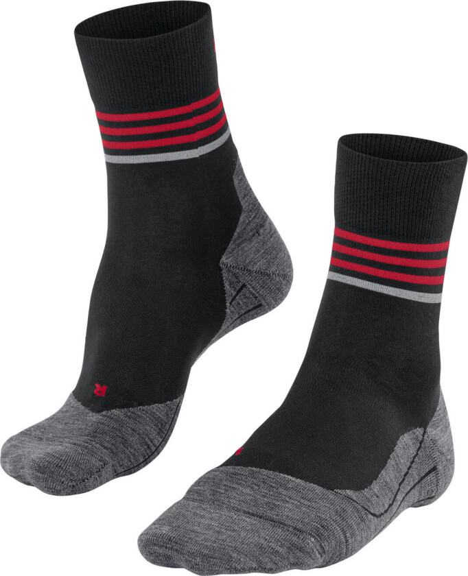 Women's RU4 Endurance Reflect Running Socks 39-40, Black