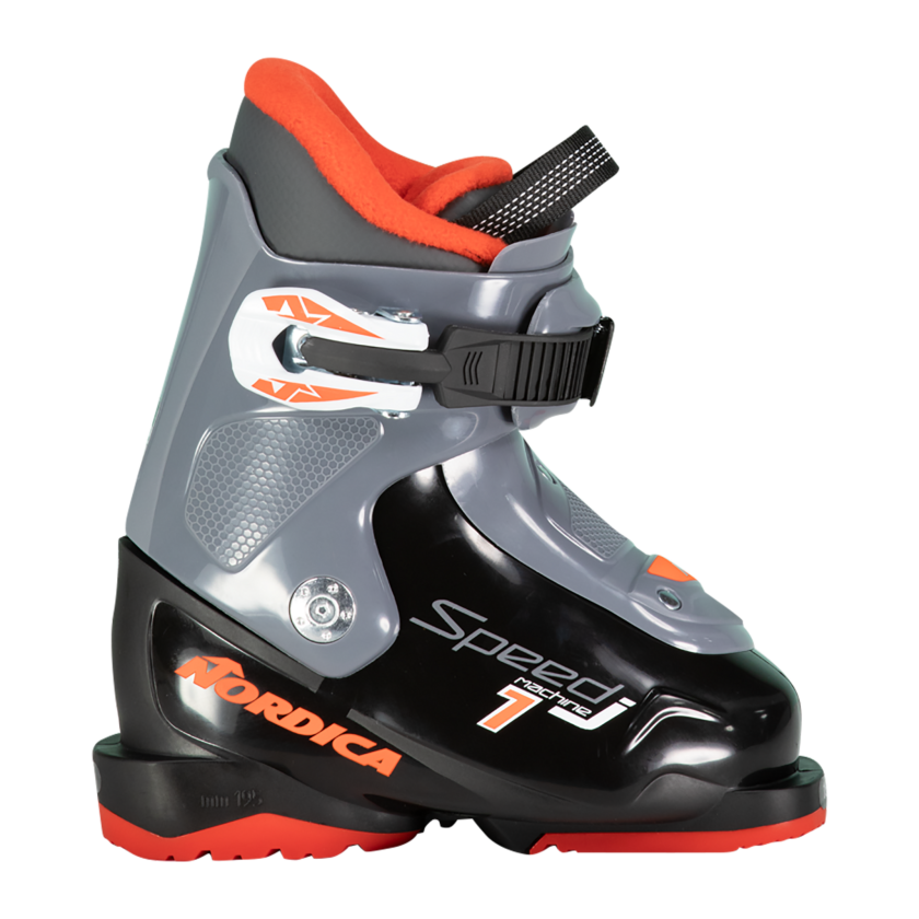 Alpine Boots JR Speedmachine J 1 22/23, alpinstøvel junior Black_Anthracite_Red