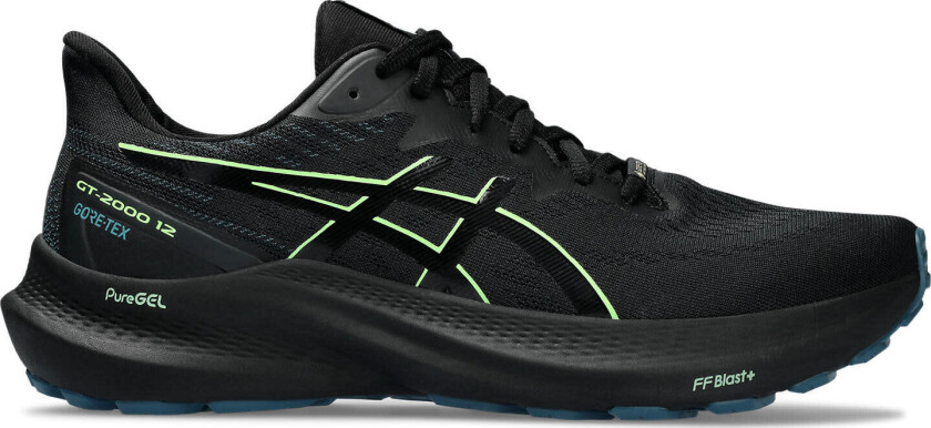 Asics GT-2000 12 Gore-Tex, vanntett løpesko, herre Black/illuminate Gre