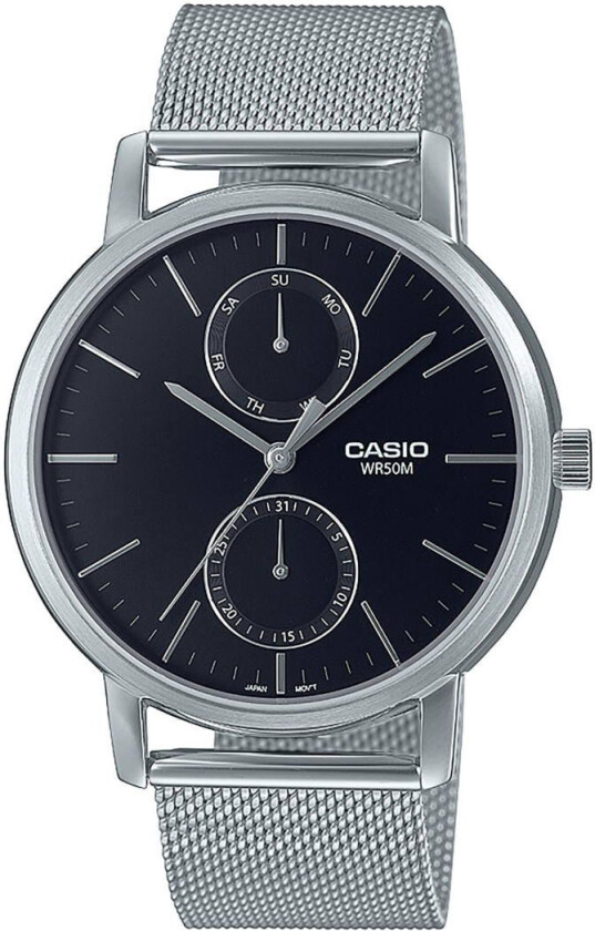 Classic MTP-B310BL-1AVEF - Kvarts - Sort - Herreklokker - Skinn - Mineral
