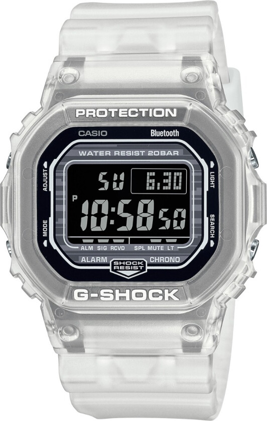 G-Shock DW-B5600G-7ER - Digital - Sølv - Herreklokker - Resin - Mineral
