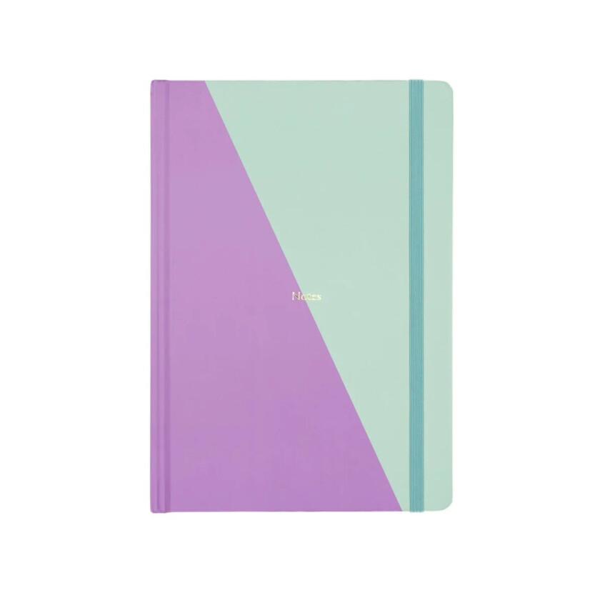 Notatbok innb A5 linjert lilac/mint