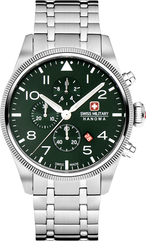Thunderbolt Chrono SMWGI0000404 - Kvarts - Sølv - Herreklokker - Rustfritt stål - ledd m/pin - Safir