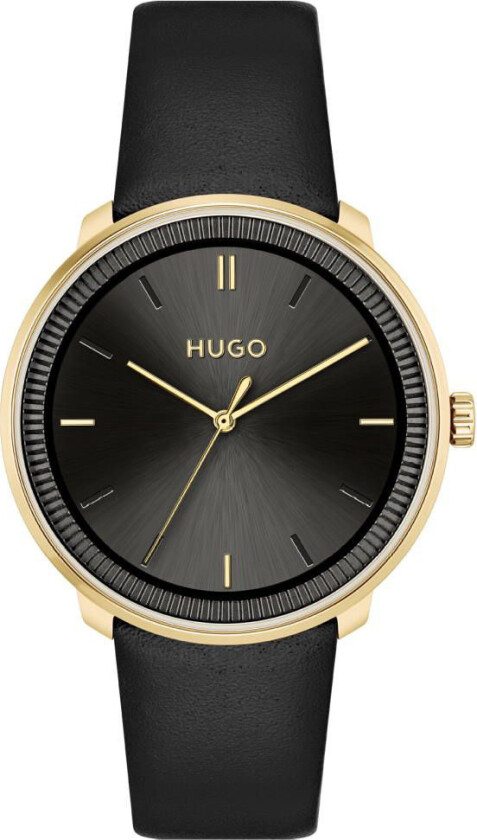 #Fluid Casual 1520026 - Kvarts - Gull - Herreklokker - Skinn - Mineral