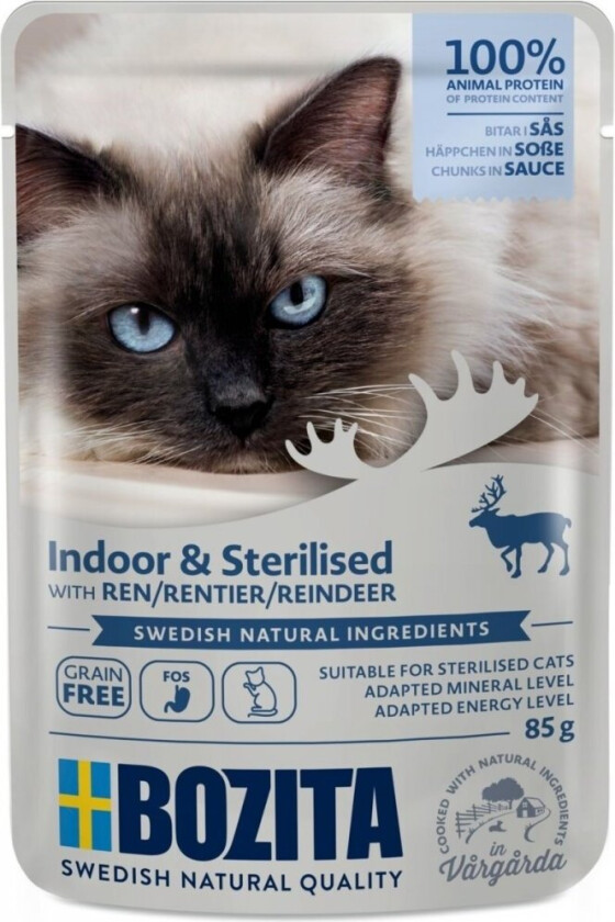 Indoor & Sterilised Reinsdyr i Saus 85 g