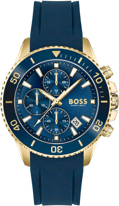 Chronograph Admiral 1513965 - Kvarts - Gull - Herreklokker - Silikon - Mineral