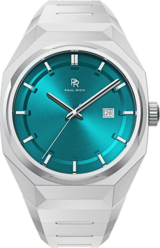 Elements Aqua Vertigo Steel 45mm - Kvarts - Sølv - Herreklokker - Rustfritt stål - ledd m/pin - Mineral