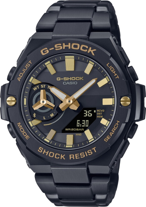 G-Shock G-Steel Limited GST-B500BD-1A9ER - Kvarts - Sort - Herreklokker - Rustfritt stål - ledd m/pin - Mineral