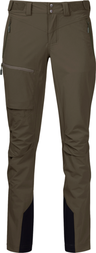 Women's Breheimen Softshell Pants L, Dark Green Mud