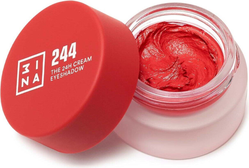 3INA The 24H Cream Eyeshadow 244 Red