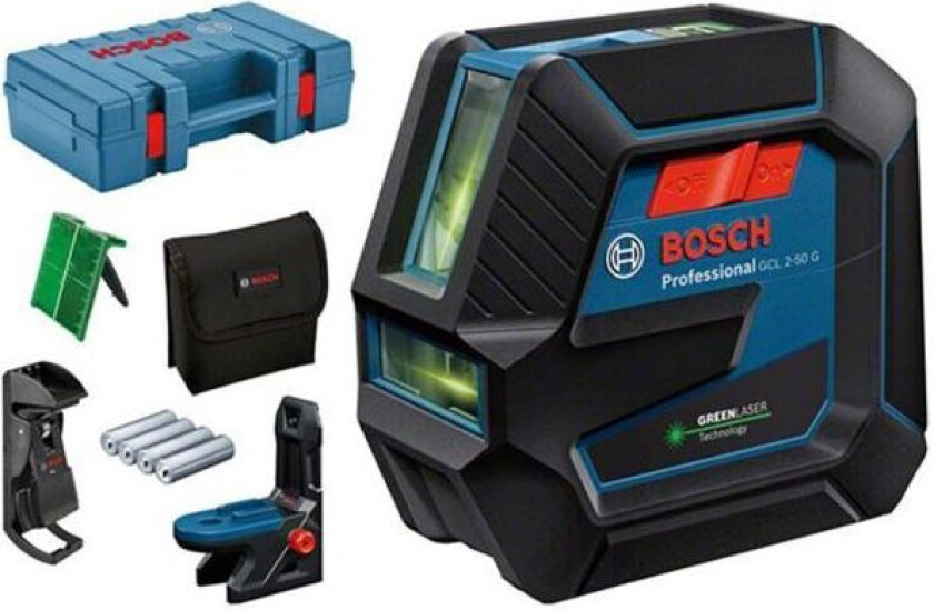GCL 2-50/RM10 Kombilaser grønn, med veske og batterier