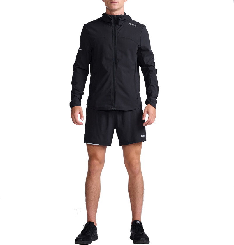 Men's Aero Jacket S, Black/Silver Reflective