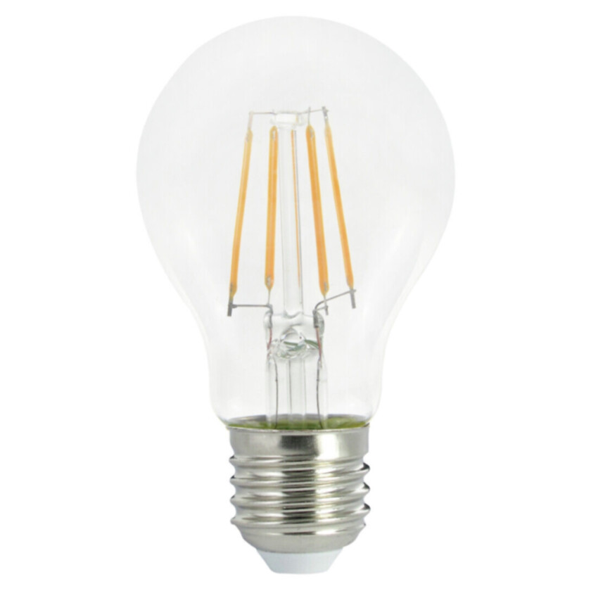 Filament LED normal lyspære klar, dimbar E27, 5W