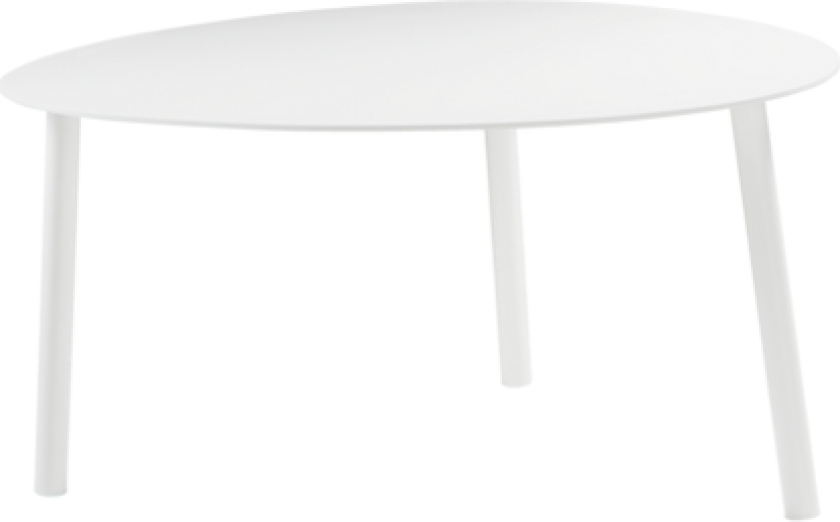 sofabord 56x70 cm Hvit