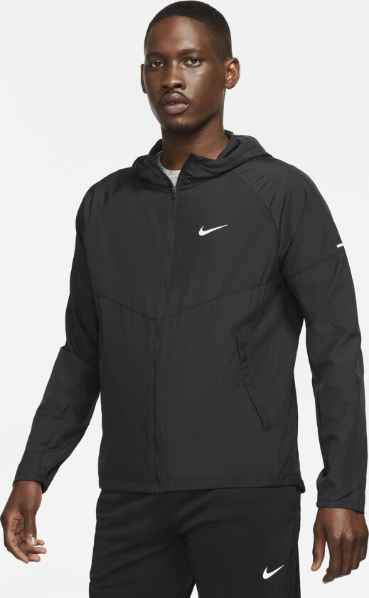 Repel Miler Jacket, løpejakke, herre BLACK/BLACK/REFLECTI