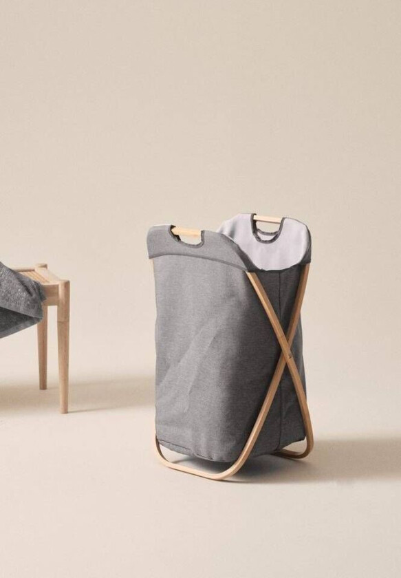 FÅRÖ skittentøyskurv Naturhvit/grå