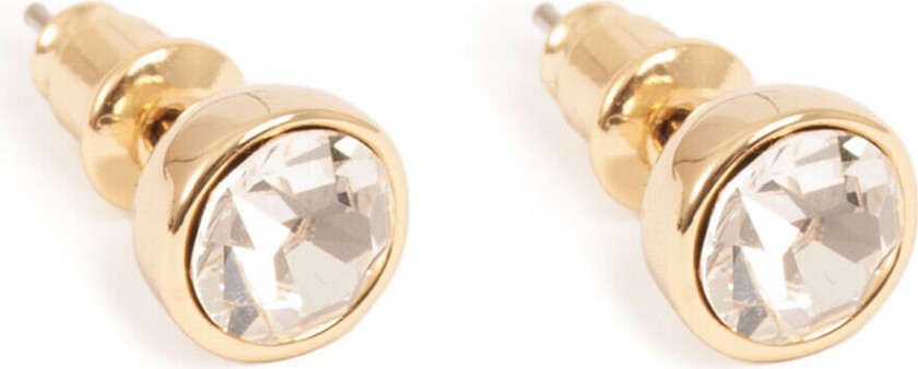 Øredobber med klar sten, G