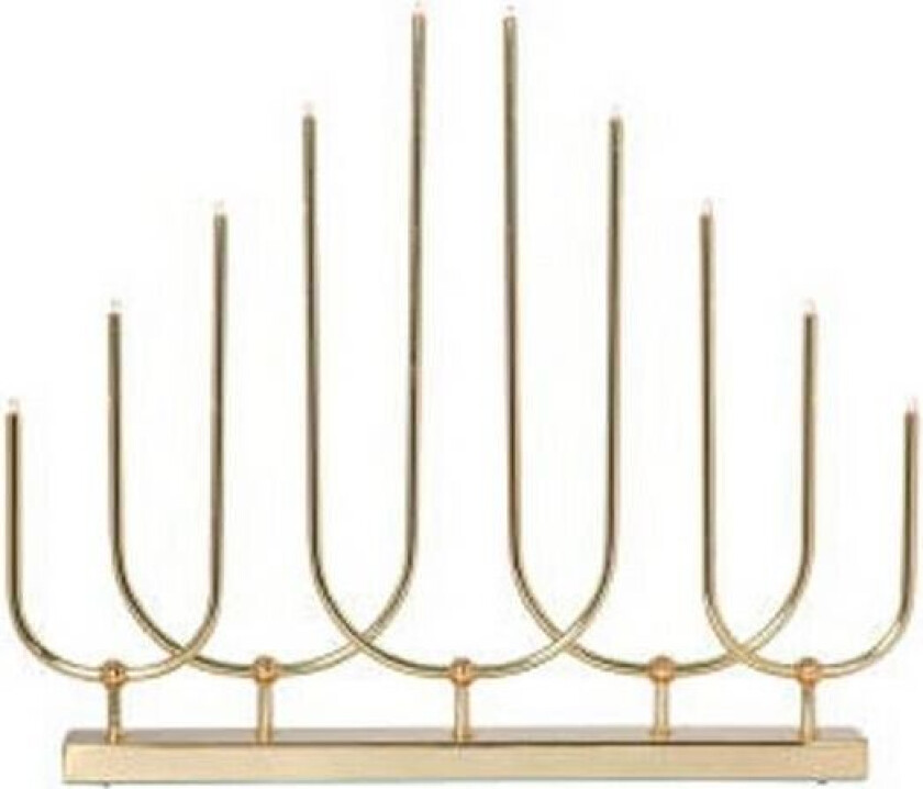 Lysestake Novum høyde 39 cm Messing