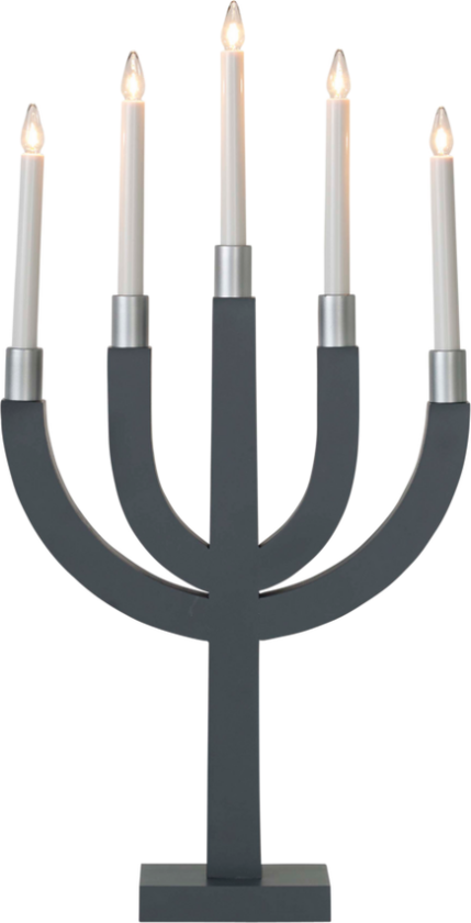 Bilde av Adventsstake Elias Grafittgrå