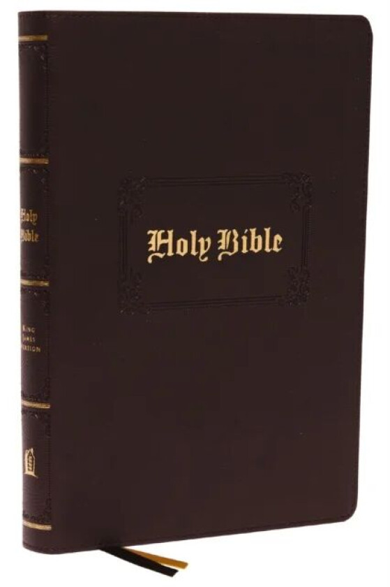 KJV Holy Bible Large Print Center-Column Reference Bible, Brown Leathersoft, 53,000 Cross References av Thomas Nelson