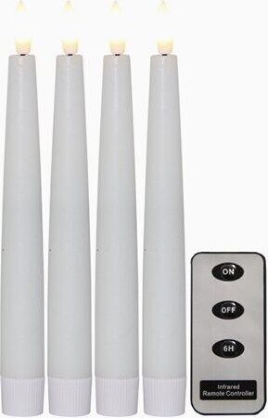 Bilde av LED Antikklys 4-pakke Flamme 20cm
