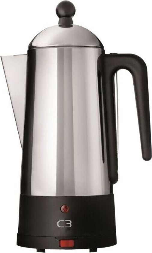 Design Eco - electric percolator - black/brushed stainless steel